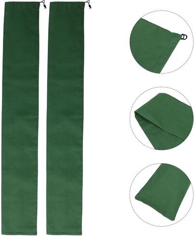 Alasum 2pcs 5ft Long Canvas Sand Bags for Flooding with Elastic Band, Heavy Duty Rain Barrier and Tear Resistant Flood Control Sandbags for Garden Fences and Garage Protection in Kuwait