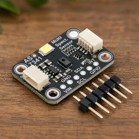 AS7341 11-Channel Light Color Sensor Module for Raspberry Pi | Split board for Raspberry Pi 11-channel light color sensor STEMMA QT/Qwiic, indoor outdoor color calibration in Kuwait