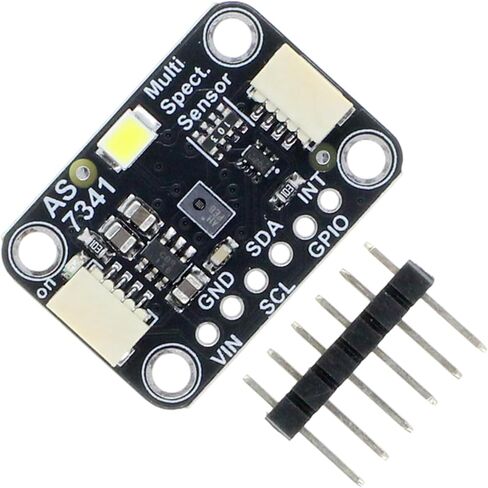 AS7341 11-Channel Light Color Sensor Module for Raspberry Pi | Split board for Raspberry Pi 11-channel light color sensor STEMMA QT/Qwiic, indoor outdoor color calibration in Kuwait