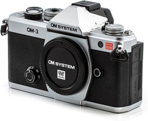 Om System -3 Astro Mirrorless Camera, Silver | 20.4MP Stacked BSI sensor with 7.5-stop stabilization for astrophotography, wildlife and travel in Kuwait