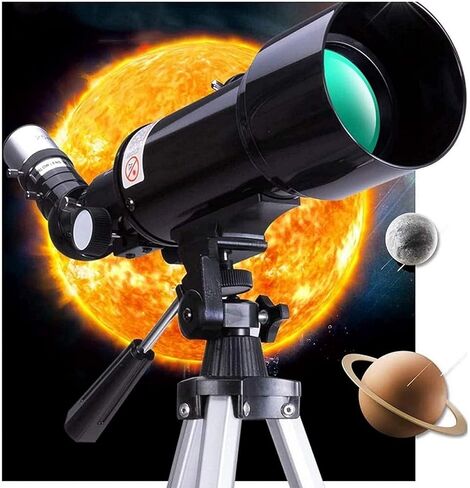 Small Size Outdoor Telescope for Astronomy Refractor Fully-Coated Glass for Beginners with Portable Bag Tripod Different in Kuwait