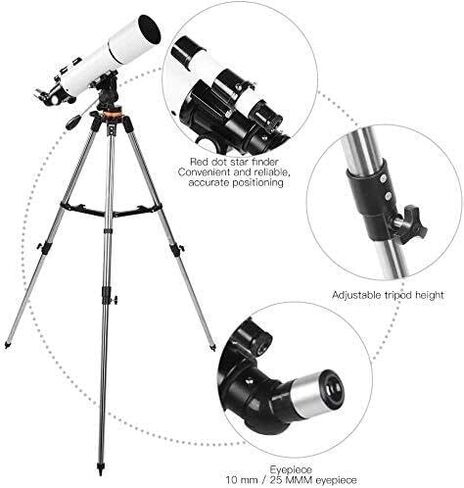 Small Size Astronomical Refracting Telescope with Tripod and Carry Bag Beginners Travel Monocular Different in Kuwait