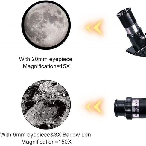 Small Size Astronomy Telescope with Tripod Smartphone Adapter 70mm Aperture and 700mm Focal Length Beginners Refractor Different in Kuwait