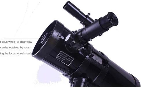 Small Size Refractor Telescope with Tripod Finder Scope Portable Practical for Astronomy Beginners Up to 500 Times Different in Kuwait