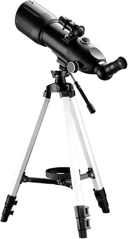 Small Size Astronomical Telescope 80mm Refractor with Adjustable Tripod && Finder Scope Portable Travel Different in Kuwait