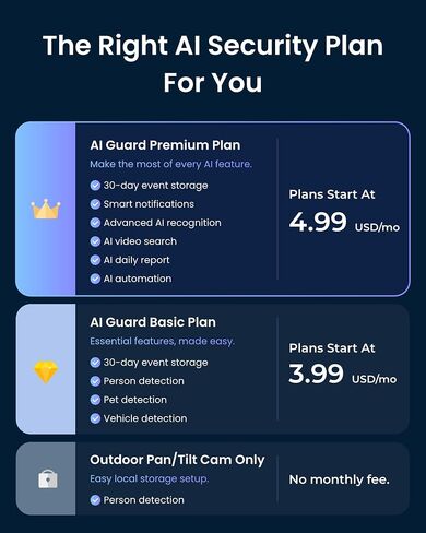 SwitchBot 3K PTZ Outdoor Security Camera, AI Video Search, Scene Alert & Daily Activity Report, 360° Auto Tracking, 5MP, 2.4GHz WiFi, Compatible with Alexa, Google, HA Through RTSP in Kuwait
