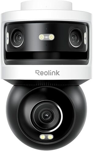 REOLINK Triple-Lens PoE Security Camera Outdoor, 10MP 180° Panoramic & 4K PT with Auto Tracking, 8CH Network Video Recorder for Home Security Camera System, OMVI 3i PoE x2 Bundle with RLN8-410 in Kuwait