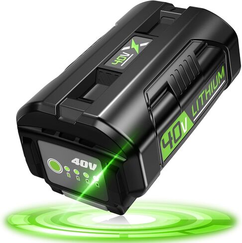 40V OP40601 Replacement for Ryobi 40V Battery 5.0Ah,Compatible with Ryobi 40 Volt Lithium Battery OP4026 OP4050A OP4040 OP4030 OP4050 Compatible with 40V Cordless Power Tool in Saudi Arabia