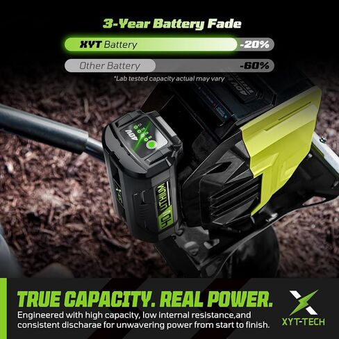 40V OP40601 Replacement for Ryobi 40V Battery 5.0Ah,Compatible with Ryobi 40 Volt Lithium Battery OP4026 OP4050A OP4040 OP4030 OP4050 Compatible with 40V Cordless Power Tool in Saudi Arabia