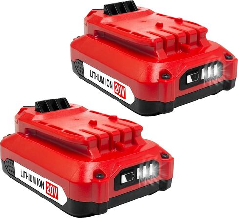 DTK 2Pack 3.5Ah Battery Replacement for Craftsman 20V Battery CMCB201 CMCB202 CMCB202-2 CMCB204 CMCB204-2 V20 Cordless Tool Battery in Kuwait