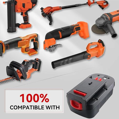 4.8Ah HPB18 2Pack Ni-Mh Replacement for Black and Decker 18V Battery HPB18 HPB18-OPE Compatible with Black Decker Battery 18 Volt A1718 FS18FL Firestorm Cordless Power Tool in Saudi Arabia