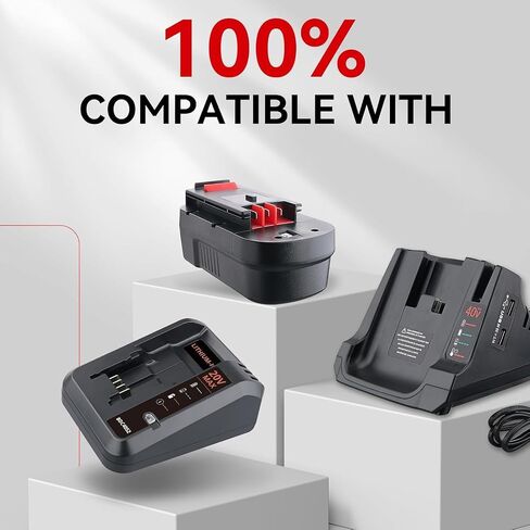 4.8Ah HPB18 2Pack Ni-Mh Replacement for Black and Decker 18V Battery HPB18 HPB18-OPE Compatible with Black Decker Battery 18 Volt A1718 FS18FL Firestorm Cordless Power Tool in Saudi Arabia