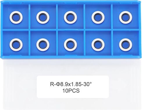 8.9mm(1/3 inch) Round Carbide Inserts for Woodturning, R8.9×1.85mm Indexable Carbide Cutter fits for DIY Woodworking Lathe Wood Turning Finisher Hollower Tools, Ci5, 10pcs in Saudi Arabia