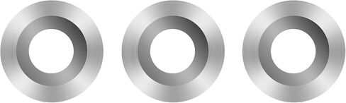 8.9mm(1/3 inch) Round Carbide Inserts for Woodturning, R8.9×1.85mm Indexable Carbide Cutter fits for DIY Woodworking Lathe Wood Turning Finisher Hollower Tools, Ci5, 10pcs in Saudi Arabia