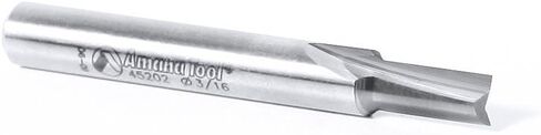 Amana Tool - 45202 Solid Carbide Cutting Edge Straight Plunge CNC Router Bit for Wood High Production 3/16 Dia x 7/16 x 1/4 Inch Shank in Kuwait