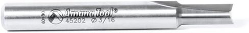 Amana Tool - 45202 Solid Carbide Cutting Edge Straight Plunge CNC Router Bit for Wood High Production 3/16 Dia x 7/16 x 1/4 Inch Shank in Kuwait