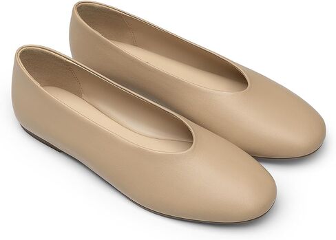Athlefit Ballet Flat Shoes for Women Closed Round Toe Ballerina Flats Comfortable Slip On Casual Dress Shoes for Office Work in Kuwait