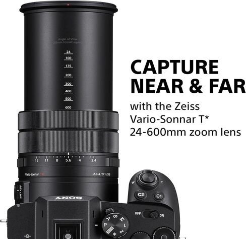 Sony RX10 V – Premium 25x high-Zoom Camera with 24–600mm F2.4-4 Super-telephoto Lens, 20.1 MP Stacked Backside-Illuminated Sensor, AI-Based autofocus, up to 30 fps Burst Shooting in Kuwait