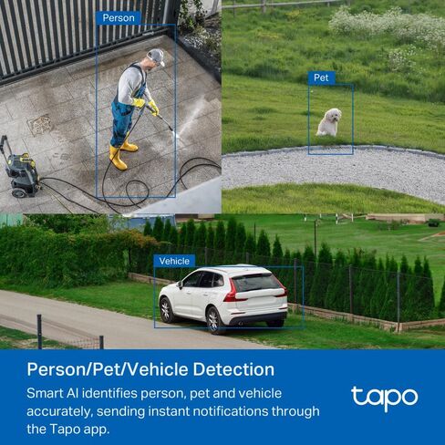 Tapo 3K 5MP Outdoor Pan/Tilt Security Wi-Fi Camera – 360° View, Free Person/Vehicle Detection, Starlight Color Night Vision, IP66, Sound and Light Alarm, Works w/Alexa and Google Home, VistaCam 360° in Kuwait