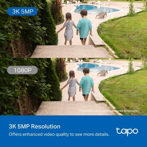 Tapo 3K 5MP Outdoor Pan/Tilt Security Wi-Fi Camera – 360° View, Free Person/Vehicle Detection, Starlight Color Night Vision, IP66, Sound and Light Alarm, Works w/Alexa and Google Home, VistaCam 360° in Kuwait