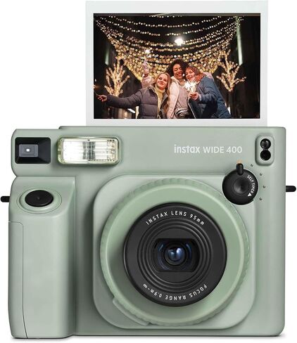 Fujifilm INSTAX Wide 400 Instant Camera - Sage Green with Creative Bonus Bundle of Fujifilm Wide Instant Film... (Camera + 2 Wide Twin Pack/CC1) in Kuwait
