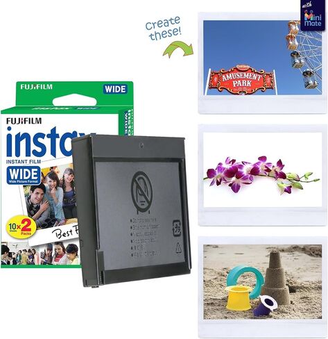 Fujifilm INSTAX Wide 400 Instant Camera - Sage Green with Creative Bonus Bundle of Fujifilm Wide Instant Film... (Camera + 2 Wide Twin Pack/CC1) in Kuwait
