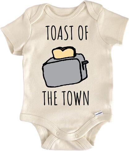 Toaster Toast Breakfast Brunch Baby Gift Baby Bodysuit in Kuwait