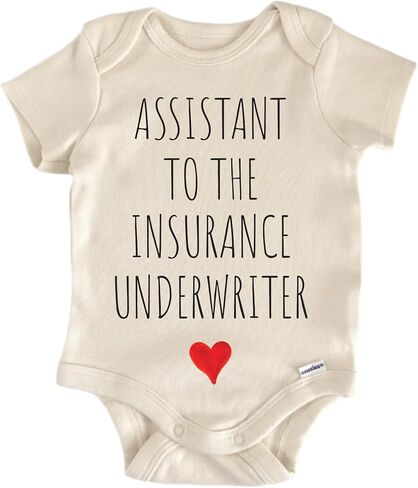 Assistant To The Insurance Underwriter - Baby Boy Girl Clothes Bodysuit Funny Cute in Kuwait