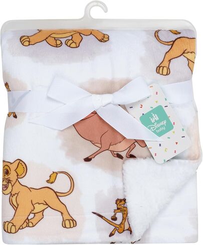 Lambs & Ivy Disney Baby Lion King Safari Soft White Fleece Baby Blanket in Kuwait