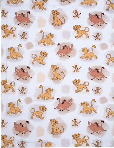 Lambs & Ivy Disney Baby Lion King Safari Soft White Fleece Baby Blanket in Kuwait