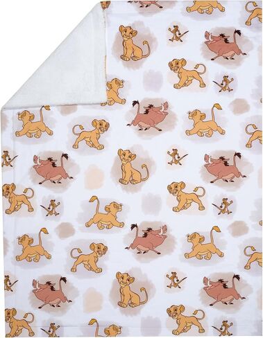 Lambs & Ivy Disney Baby Lion King Safari Soft White Fleece Baby Blanket in Kuwait