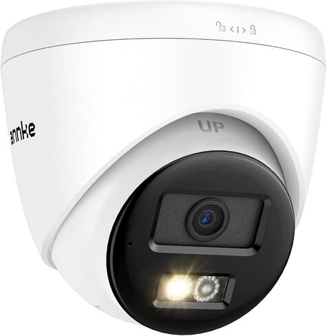 ANNKE C500 2Pcs 5MP IP Security Camera, Red & Blue Light Alarm, 2-Way Audio | Color Night Vision, Outdoor PoE Camera with H.265+, 120dB WDR, 3D DNR, Support Up to 512GB Micro SD, IP67, Remote Access in Kuwait