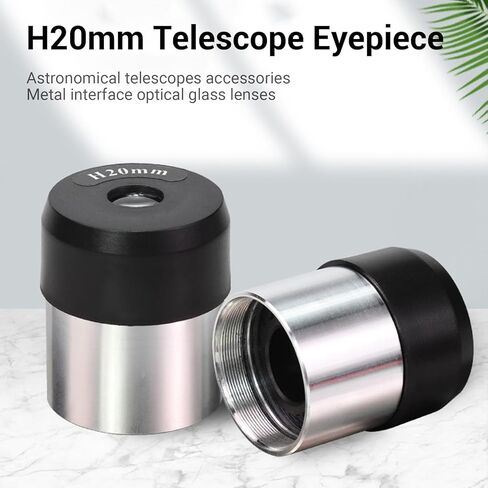 banapoy 1.25 Inch 20mm Telescope Eyepiece, Clear Image Metal Interface Aluminum Alloy with .6X0.6mm Thread for Astronomical Filters in Kuwait
