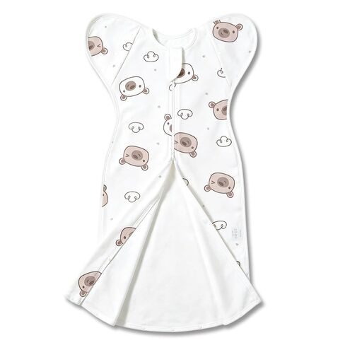 ANYEDDE Arms Up Swaddles for Newborns 0-3 Months, with Openable Bottom Button & Cuff Design, Unisex Smiling Lemon Breathable Baby Swaddle with 2-Way Zipper, Newborn Sleep Sack for Baby Boys & Girls in Saudi Arabia