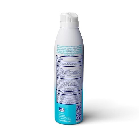 Ocean Potion Sport Mineral Sunscreen Spray SPF 50, Zinc Oxide Broad Spectrum UVA/UVB Protection, Lightweight Non-Greasy Water-Resistant Mineral Body Spray, 5.5 oz in Kuwait