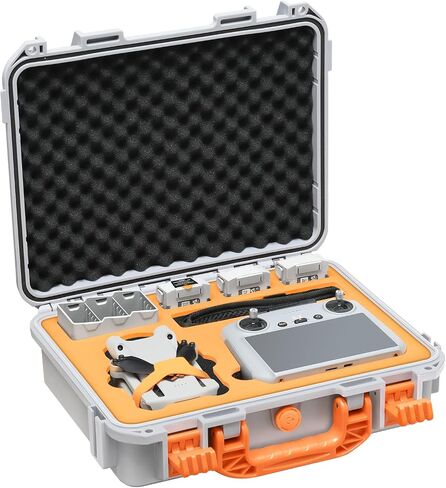 Hard Case for DJI Mini 3 Pro/3/Mini 4 Pro, Waterproof Pressure Resistant Carrying Case Accessories - Fits Latest for DJI RC 2/RC (Only Case) | Waterproof Carrying Case for DJI Mini 3 Fly More Combo, Batteries, Accessories, for DJI RC 2/RC/RC-N1/N2 (Case O in Kuwait