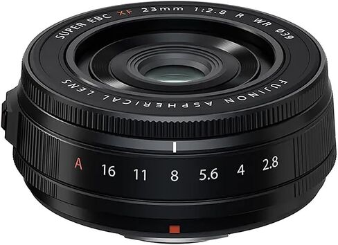 Fujifilm XF 23mm f/2.8 R WR Lens, Black, Bundle with Slinger Soft Case, Cleaning Kit, Lens Cap Tether in Kuwait