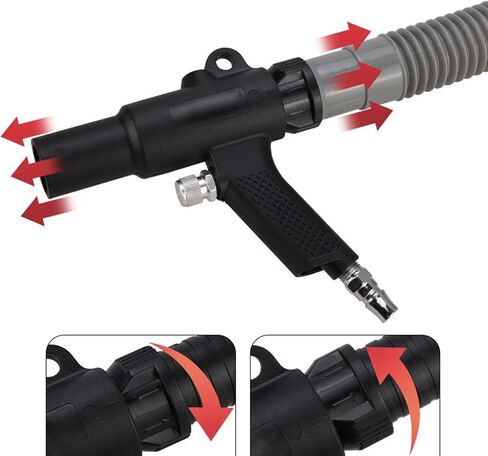 Pneumatic Vacuum Cleaner Kit Air Duster 2 in 1 Function with Vacuum Duster Blower for Equipment Maintenance Debris in Kuwait