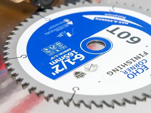 6-1/2" Wood Cutting Circular Saw Blade, Non-Stick Coating, TCT ATB 60Tooth | 5/8" Arbor, Fine finish Framing Crosscut wood/plywood/plastic/veneer/lumber/laminate/MDF, etc. in Kuwait