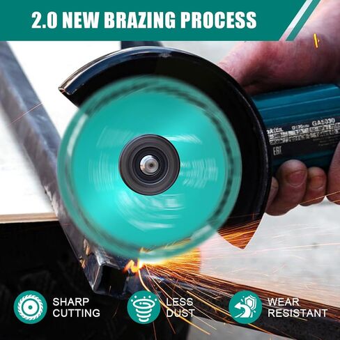 6 PCS 4 Inch Indestructible Disc for Grinder, 7/8" Arbor Angle Grinder Diamond Cutting Disc,Cut Everything in Seconds,Circular Saw Blades for Ceramic Tile Glass Metal Wood Cutting in Kuwait
