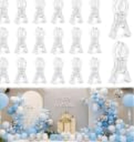 EMART 20 Pack Balloon Arch Clips Plastic Clear Large Towel Clips 3.5 Inch Heavy Duty Spring Clamps for Backdrop Stand Balloon Arch Kit Birthday Decoration Crafts Woodworking Photography Studios in Kuwait