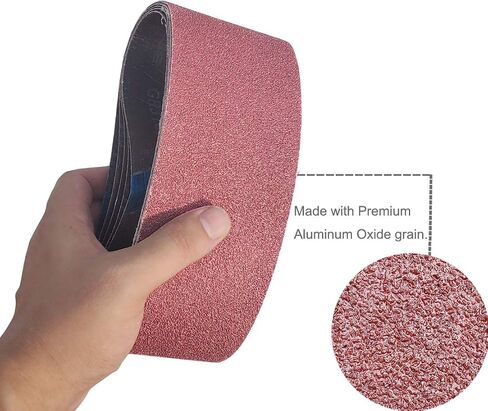 20 PCS 3 inch x 18 inch Abrasive Sanding Belts - 5 Each of 40 80 120 240 Grit Aluminum Oxide Sanding Belts For Belt sander (3 x 18 inch) in Kuwait