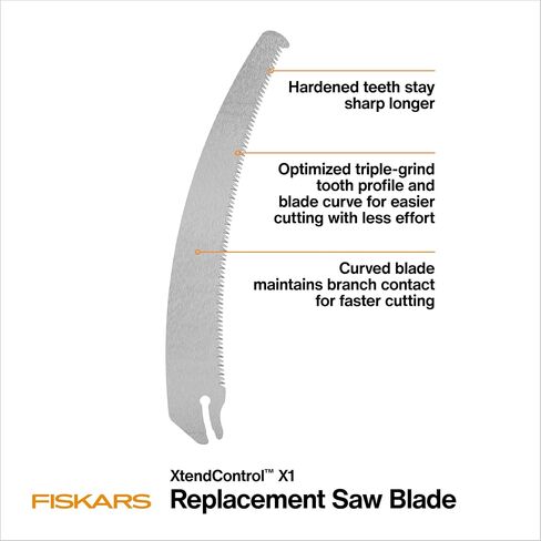 Fiskars XtendControl X1 Replacement Pruning Saw Blade, Curved, 15" in Kuwait