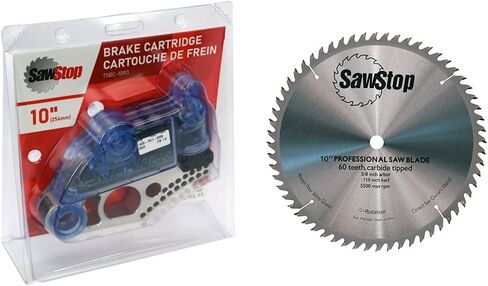 SawStop Table Saw Brake Cartridge For 10" Blades and Circular Saw Blade, 60 Teeth, Combination in Kuwait