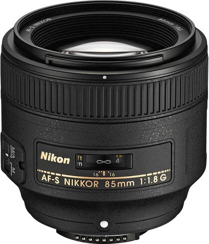 Nikon AF S NIKKOR 85mm f/1.8G Fixed Lens with Auto Focus for Nikon DSLR Cameras | Auto Focus for DSLR Cameras in Saudi Arabia