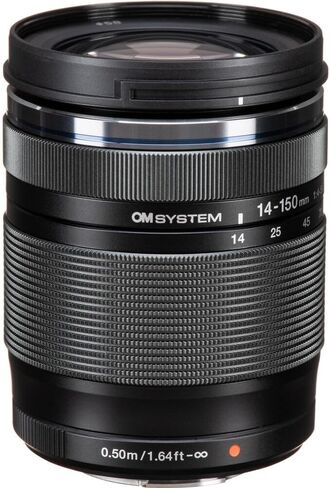 OM SYSTEM M.Zuiko Digital ED 14-150mm f/4-5.6 II Lens, Micro Four Thirds Zoom Lens, 28-300mm Equivalent, Weather Resistant All-in-One Travel Lens (Bundle) in Kuwait