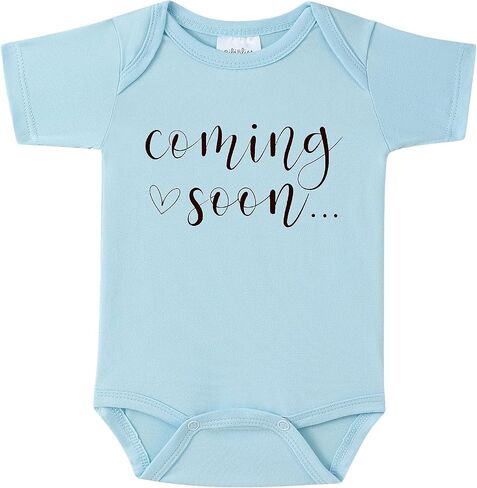 Pregnancy Announcement Infant Bodysuit Coming Soon,0-3 months Baby Coming Soon Reveal Ideas in Kuwait
