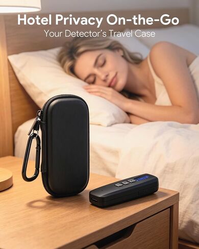 Hidden Camera Detectors Case for Dronewing/abyliee/AOBOCAM, Anti Spy Detector & RF Detector, Compatible with Most Hotel Detectors, Waterproof Shockproof Protective Travel Storage Bag with Carabiner in Kuwait