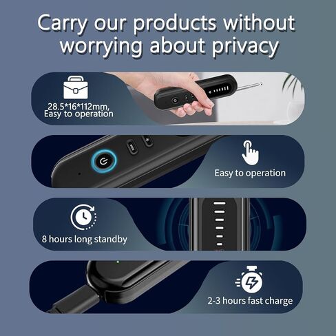 OneBird Hidden Camera detectors for Travel/Office-Black in Kuwait