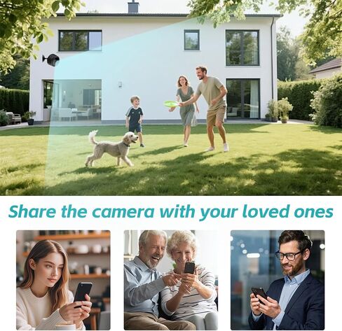 1080P Security Cameras - Indoor Camer - WiFi Wireless Cam- Home Camer for Pet/Baby - with Night Vision - -Motion Detection Surveillance Cameras in Kuwait